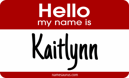 Hello my name is Kaitlynn png download