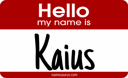 Hello my name is Kaius png download