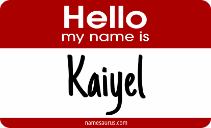 Hello my name is Kaiyel png download