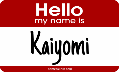 Hello my name is Kaiyomi png download