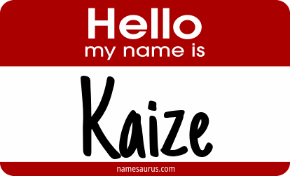 Hello my name is Kaize png download