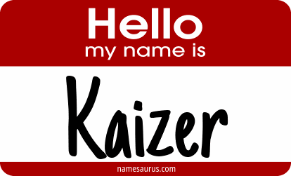 Hello my name is Kaizer png download