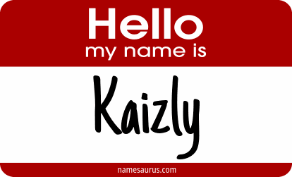 Hello my name is Kaizly png download