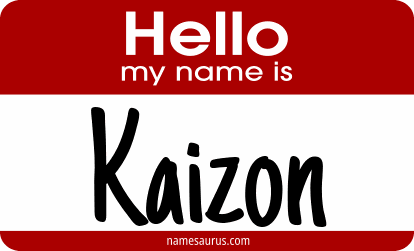 Hello my name is Kaizon png download