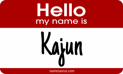 Hello my name is Kajun png download