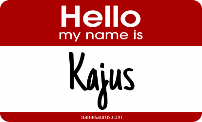 Hello my name is Kajus png download