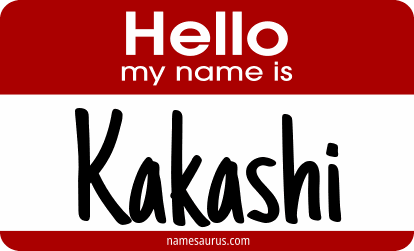 Hello my name is Kakashi png download