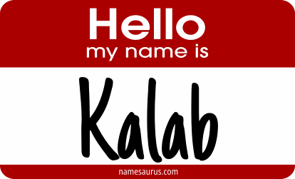 Hello my name is Kalab png download