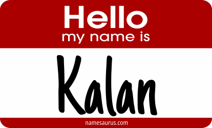 Hello my name is Kalan png download
