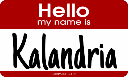 Hello my name is Kalandria png download