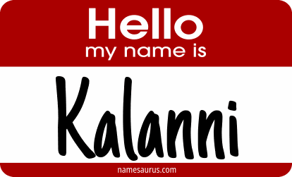 Hello my name is Kalanni png download