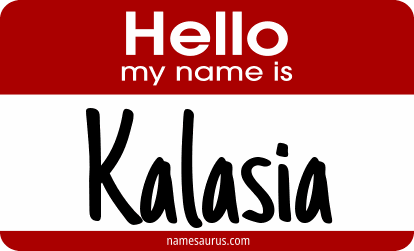 Hello my name is Kalasia png download