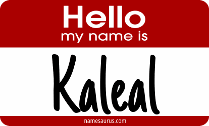 Hello my name is Kaleal png download