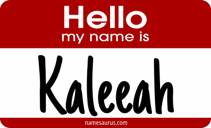 Hello my name is Kaleeah png download
