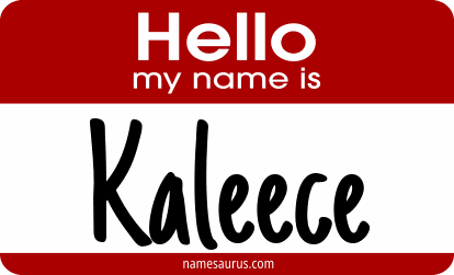 Hello my name is Kaleece png download