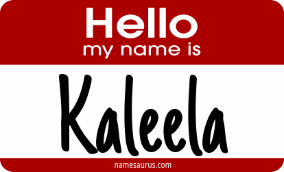 Hello my name is Kaleela png download