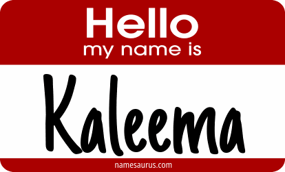 Hello my name is Kaleema png download