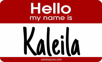 Hello my name is Kaleila png download