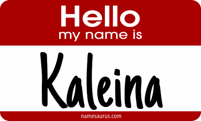 Hello my name is Kaleina png download