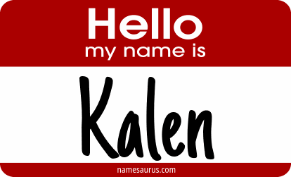 Hello my name is Kalen png download