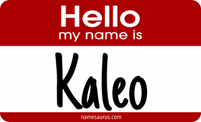 Hello my name is Kaleo png download
