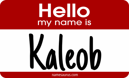 Hello my name is Kaleob png download