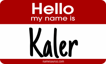 Hello my name is Kaler png download
