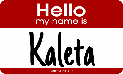 Hello my name is Kaleta png download