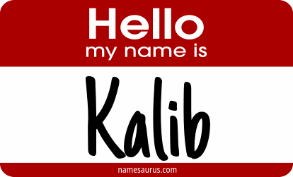 Hello my name is Kalib png download