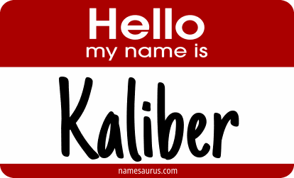 Hello my name is Kaliber png download