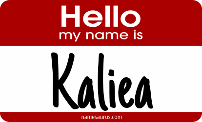 Hello my name is Kaliea png download