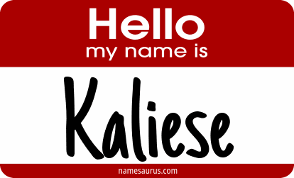 Hello my name is Kaliese png download