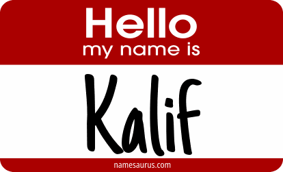 Hello my name is Kalif png download