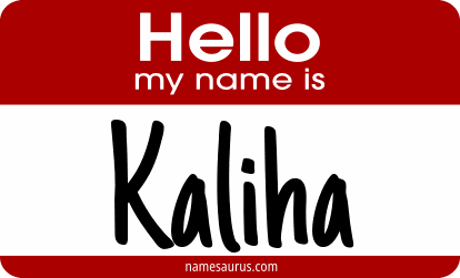Hello my name is Kaliha png download