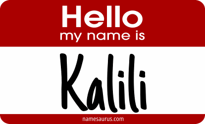 Hello my name is Kalili png download
