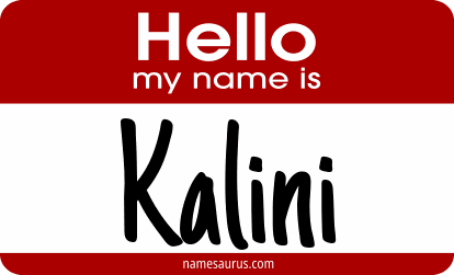 Hello my name is Kalini png download