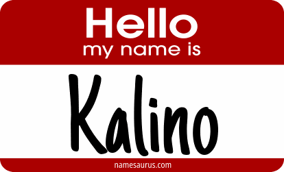Hello my name is Kalino png download