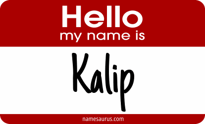 Hello my name is Kalip png download