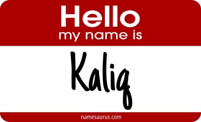 Hello my name is Kaliq png download