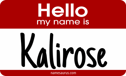 Hello my name is Kalirose png download