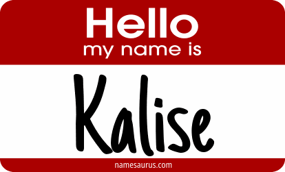Hello my name is Kalise png download