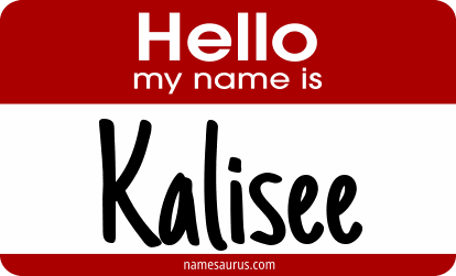Hello my name is Kalisee png download