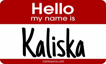 Hello my name is Kaliska png download