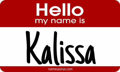 Hello my name is Kalissa png download