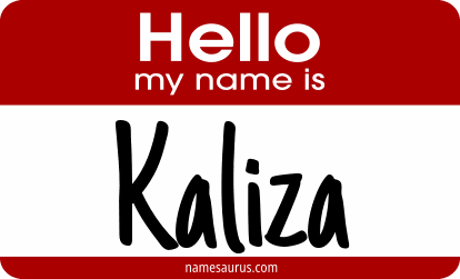 Hello my name is Kaliza png download