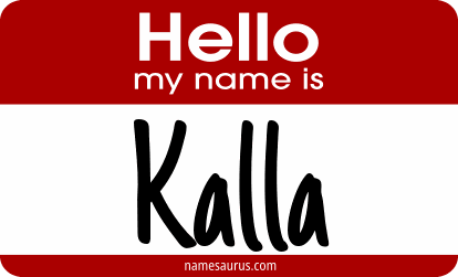 Hello my name is Kalla png download