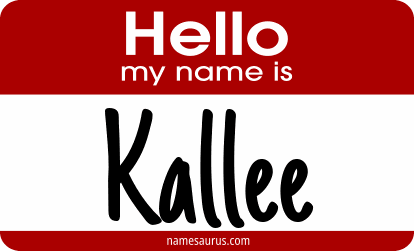 Hello my name is Kallee png download