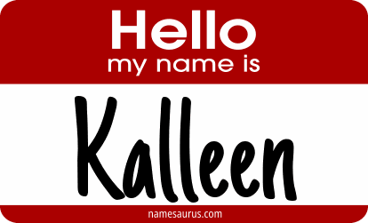 Hello my name is Kalleen png download