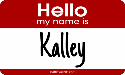 Hello my name is Kalley png download