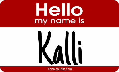 Hello my name is Kalli png download